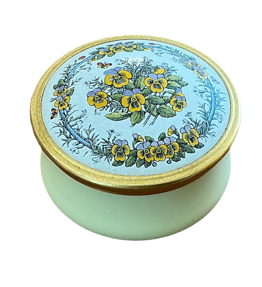 Vintage Enamel box collection, Shakespeare garden