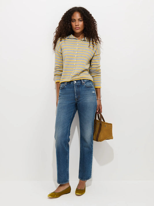 Jane Mid Rise Straight Jean