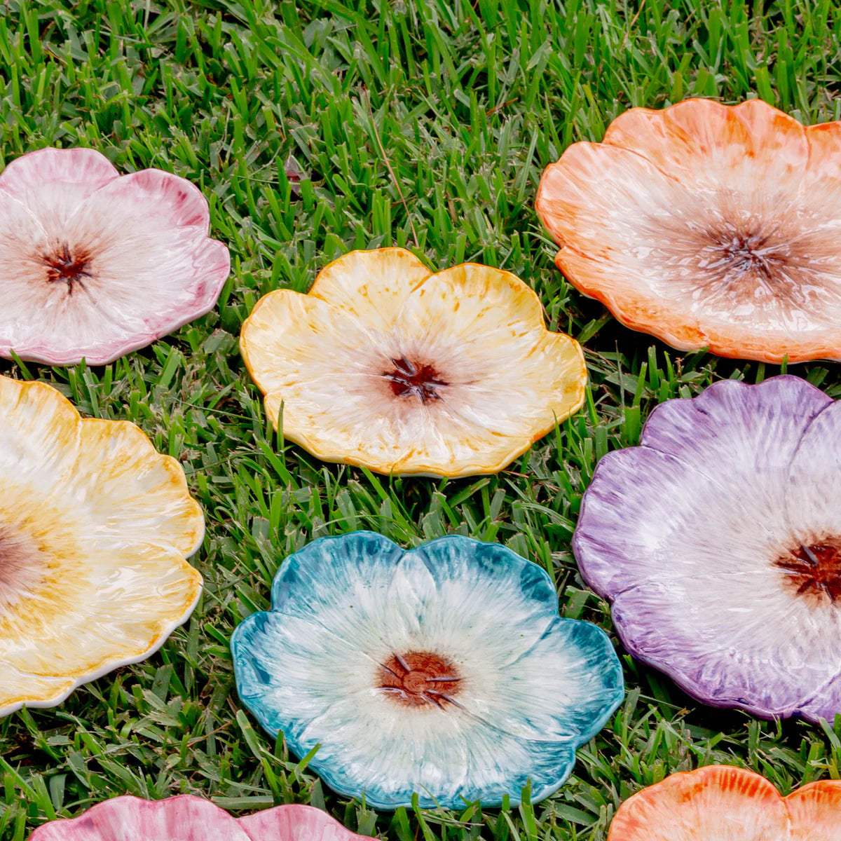 Elisabetta Flower Dessert Plate - set of 2