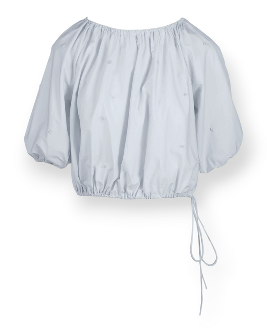Lotus Embroidered Top
