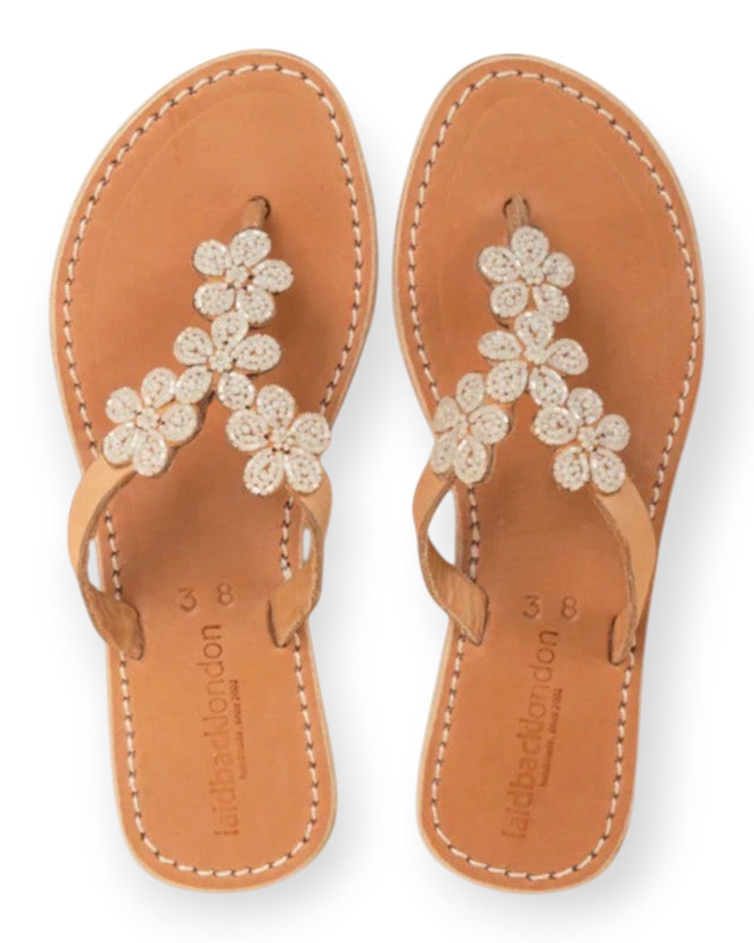 Robyn Flip Flops White / 37
