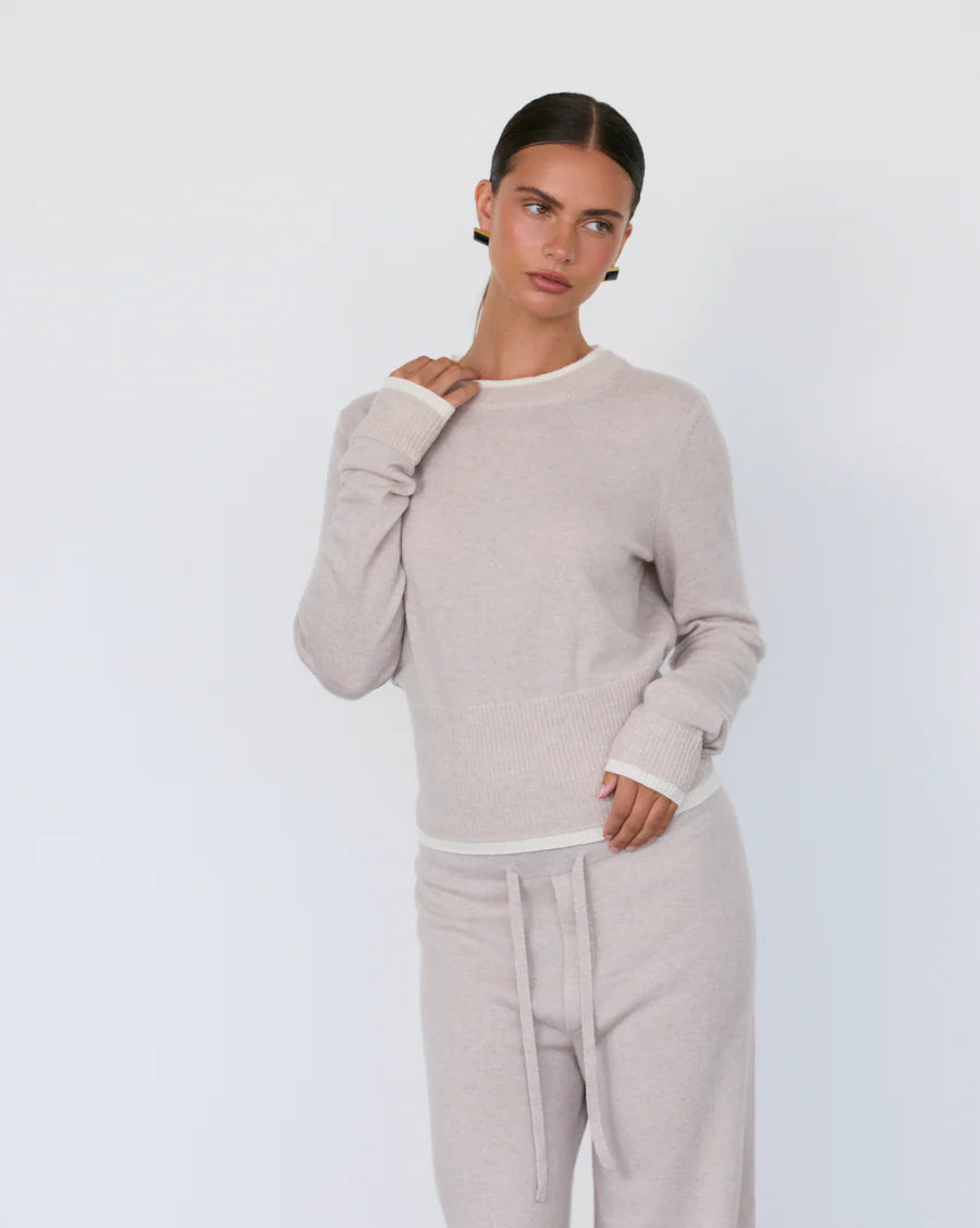 Tove Layered Cashmere Crewneck