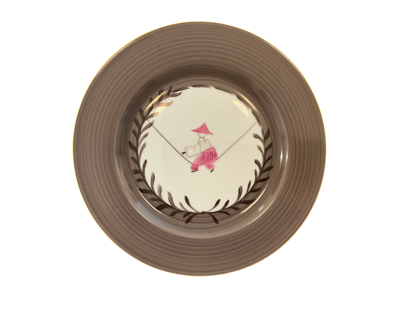 Set of Salad/Dessert Plates in Indes Galantes Pattern