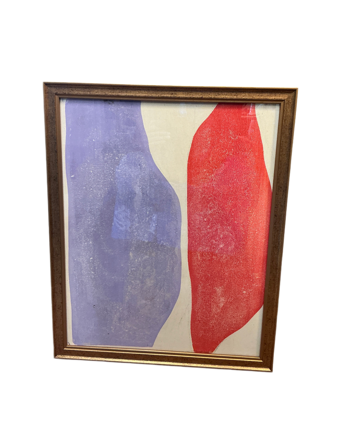 Purple & red Abstract painting