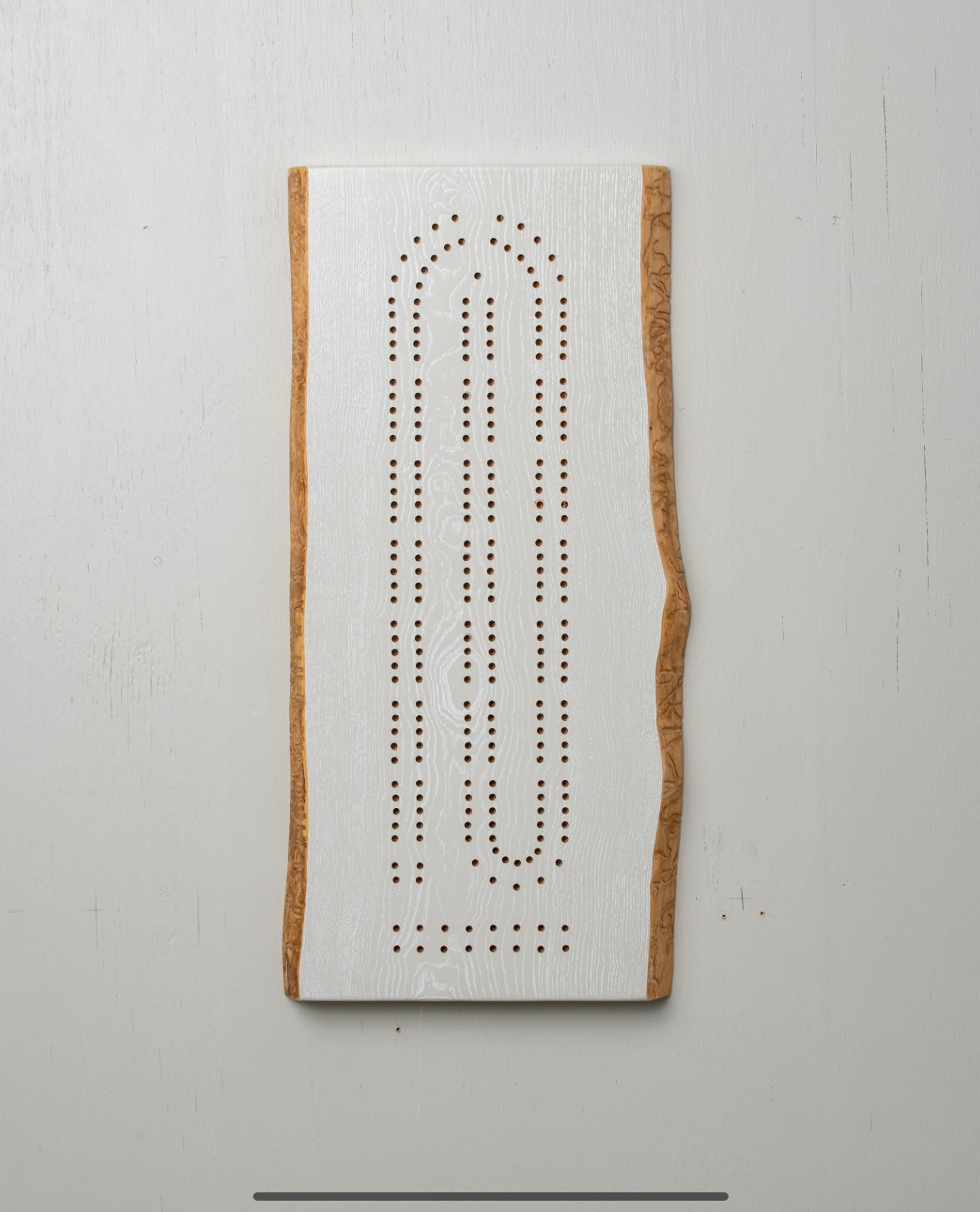 XL Live Edge Cribbage Board