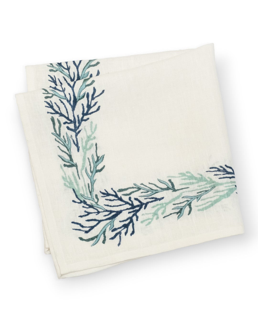 Lorient Embroidered Napkins Surfside / 22" x 22"