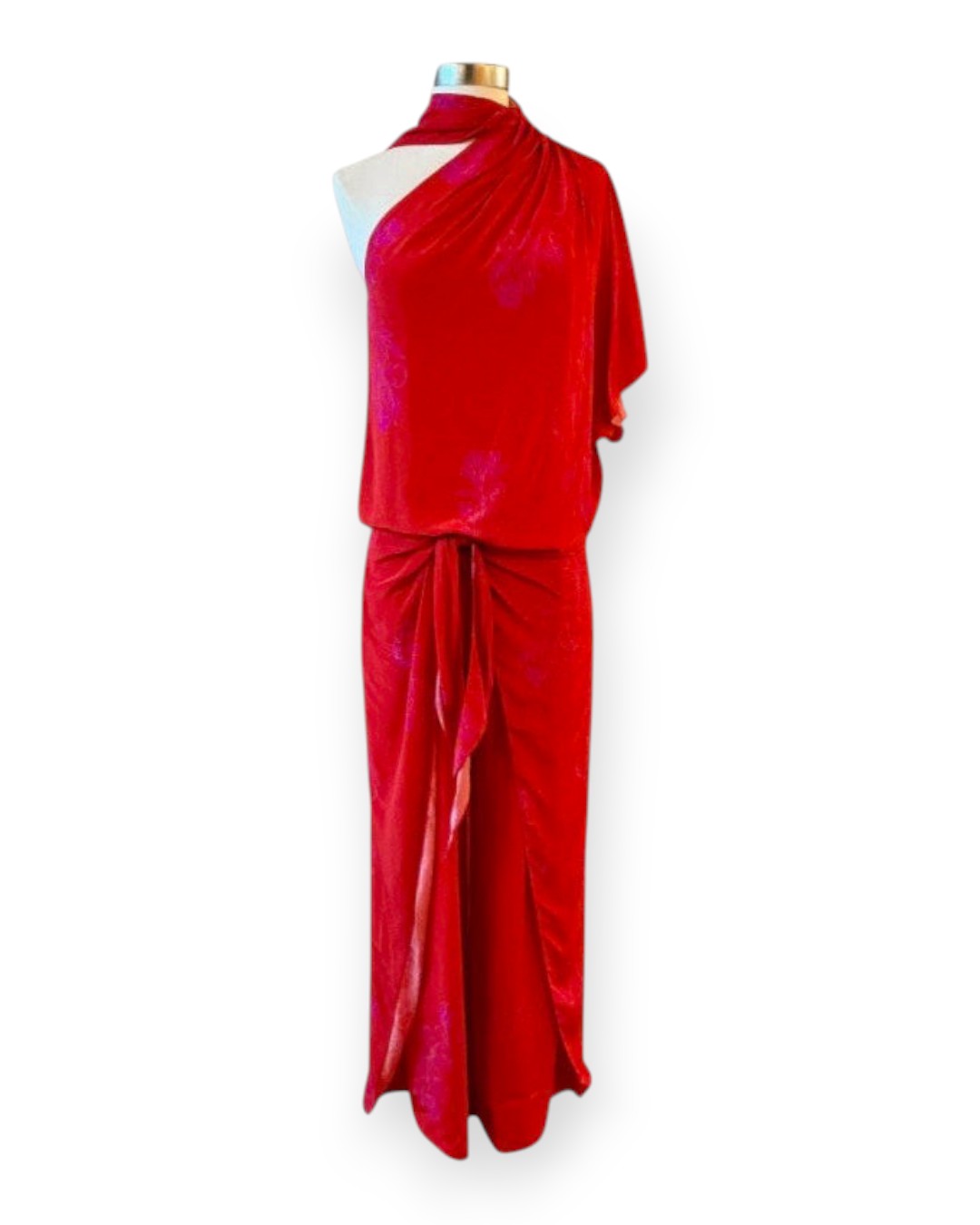 La Bamba Crepe Wrap Pants Fuchsia / 0
