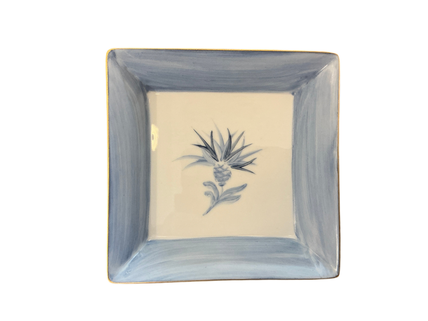 Marie Daage Square Dish, Medium Breuet (Cornflower)
