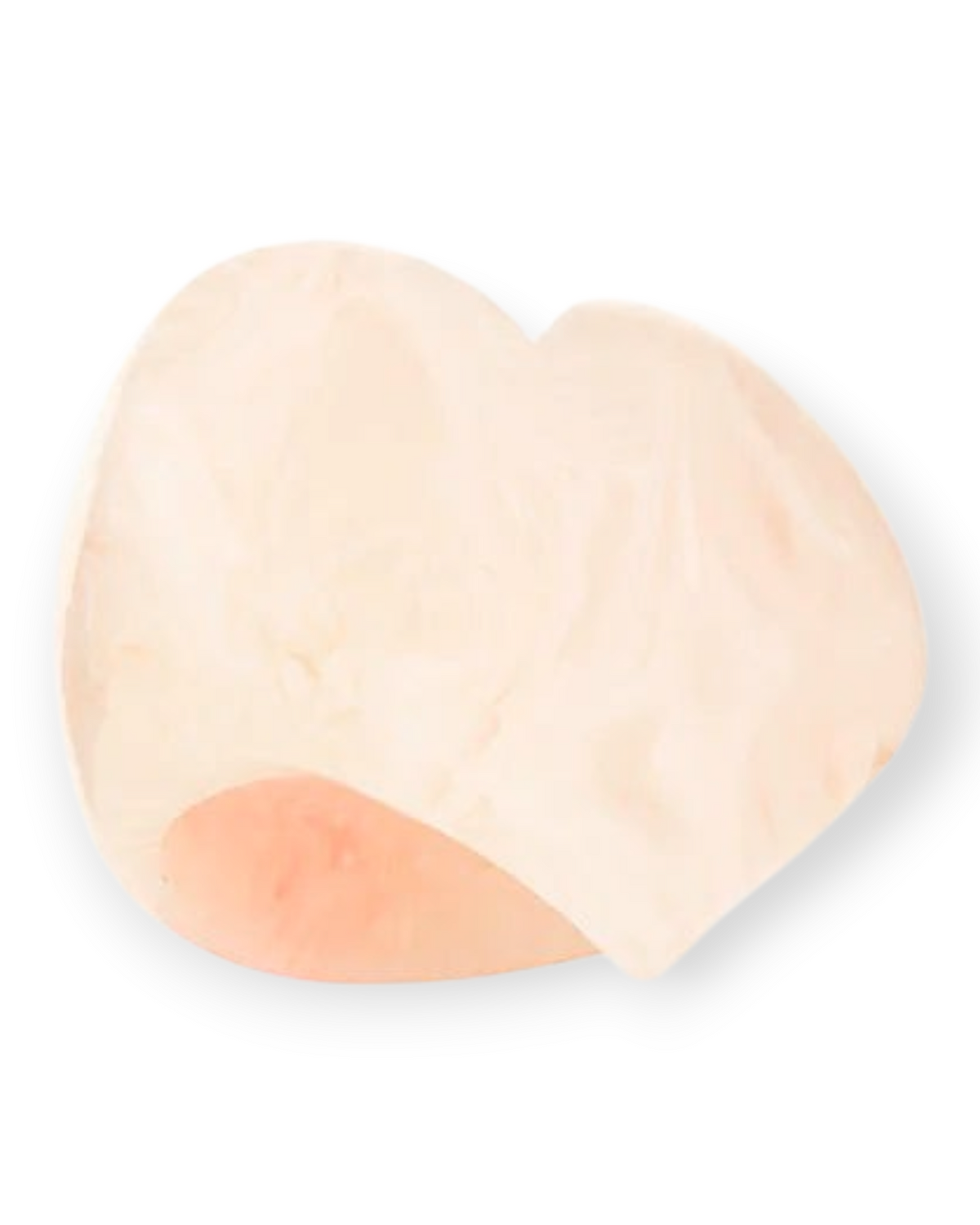 Birdie by Nina Liddle Design heart-shaped blush pink resin napkin ring for elegant table settings.