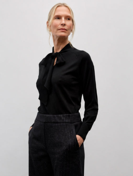 Merino Bow Tie Sweater