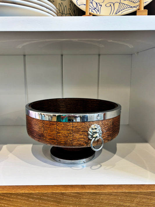 Vintage English Lion Handle Compote Bowl