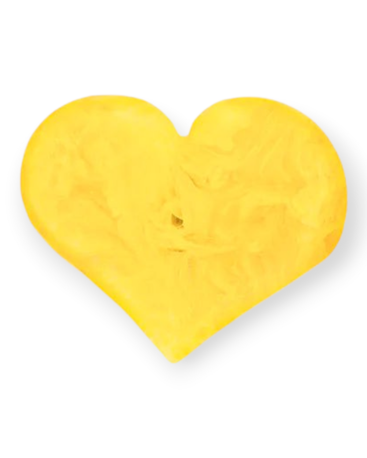 Birdie by Nina Liddle Design yellow heart-shaped resin napkin ring for a decorative table setting