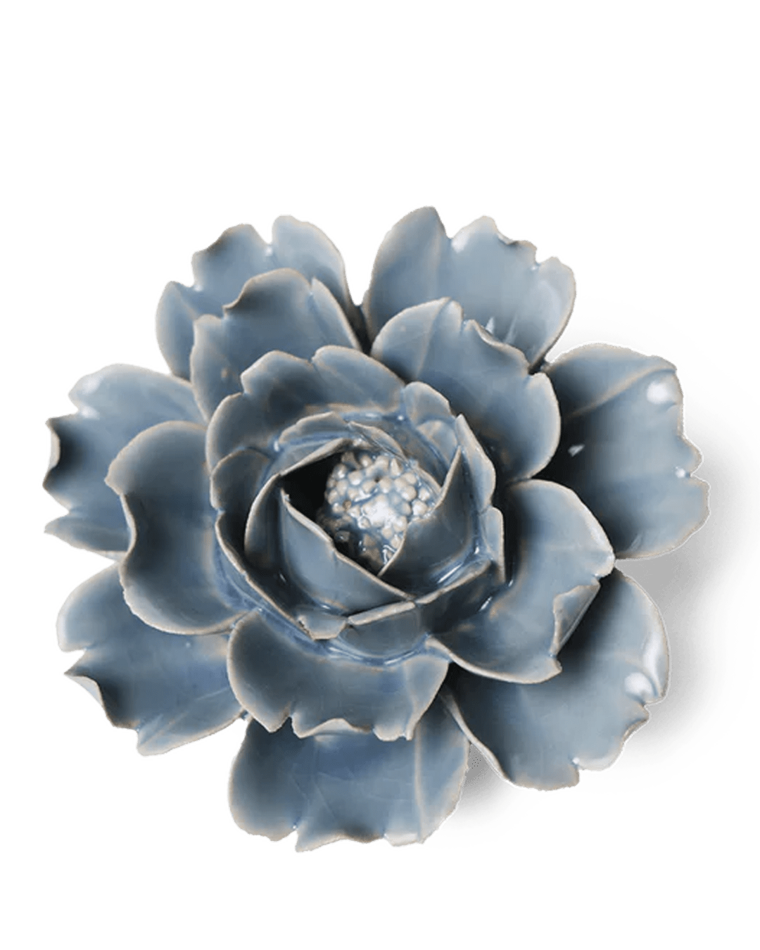 English Garden Ceramic Blue Rose Flower