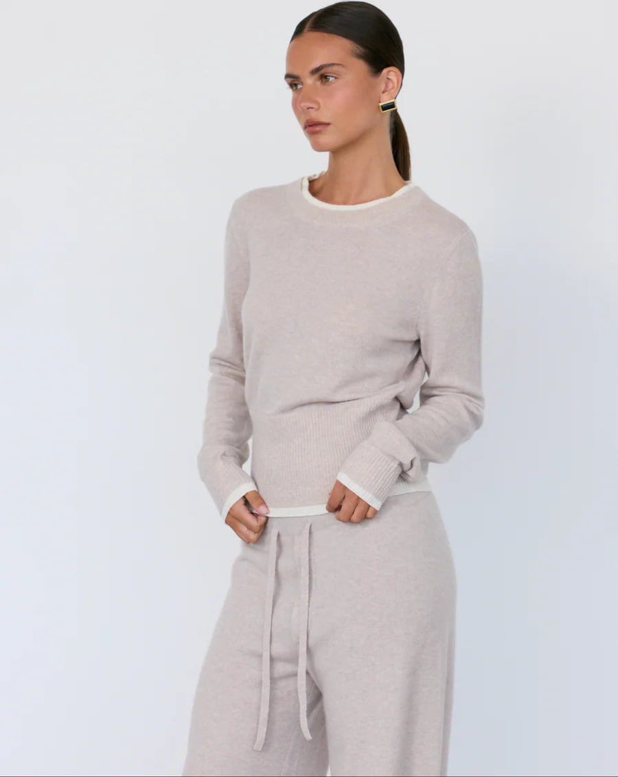 Tove Layered Cashmere Crewneck