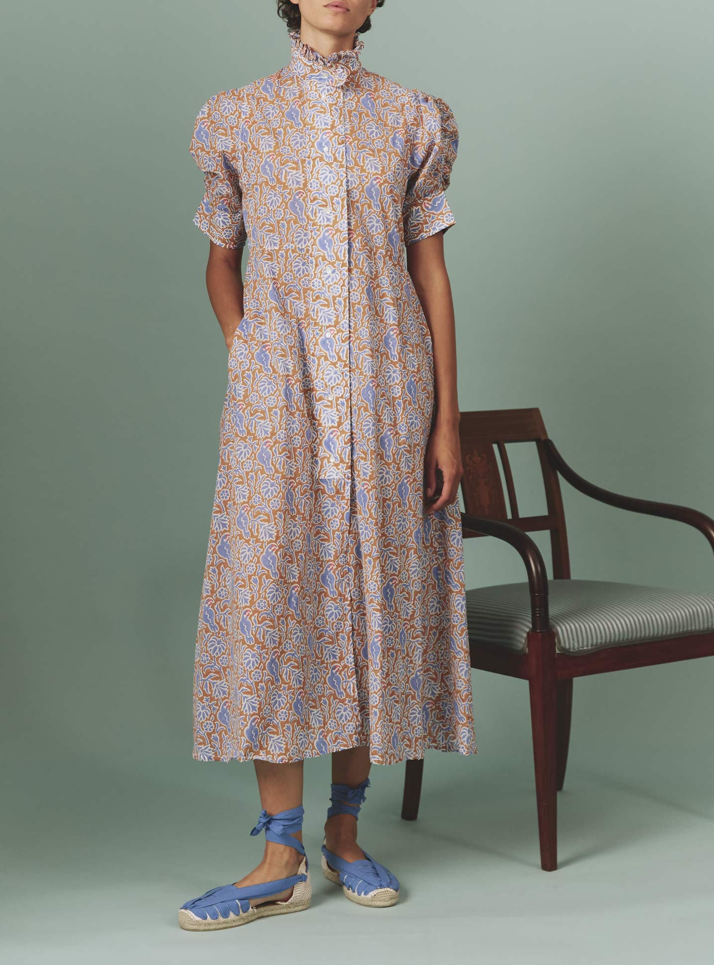 Venetia Parrot Print Arancio/ Lavender