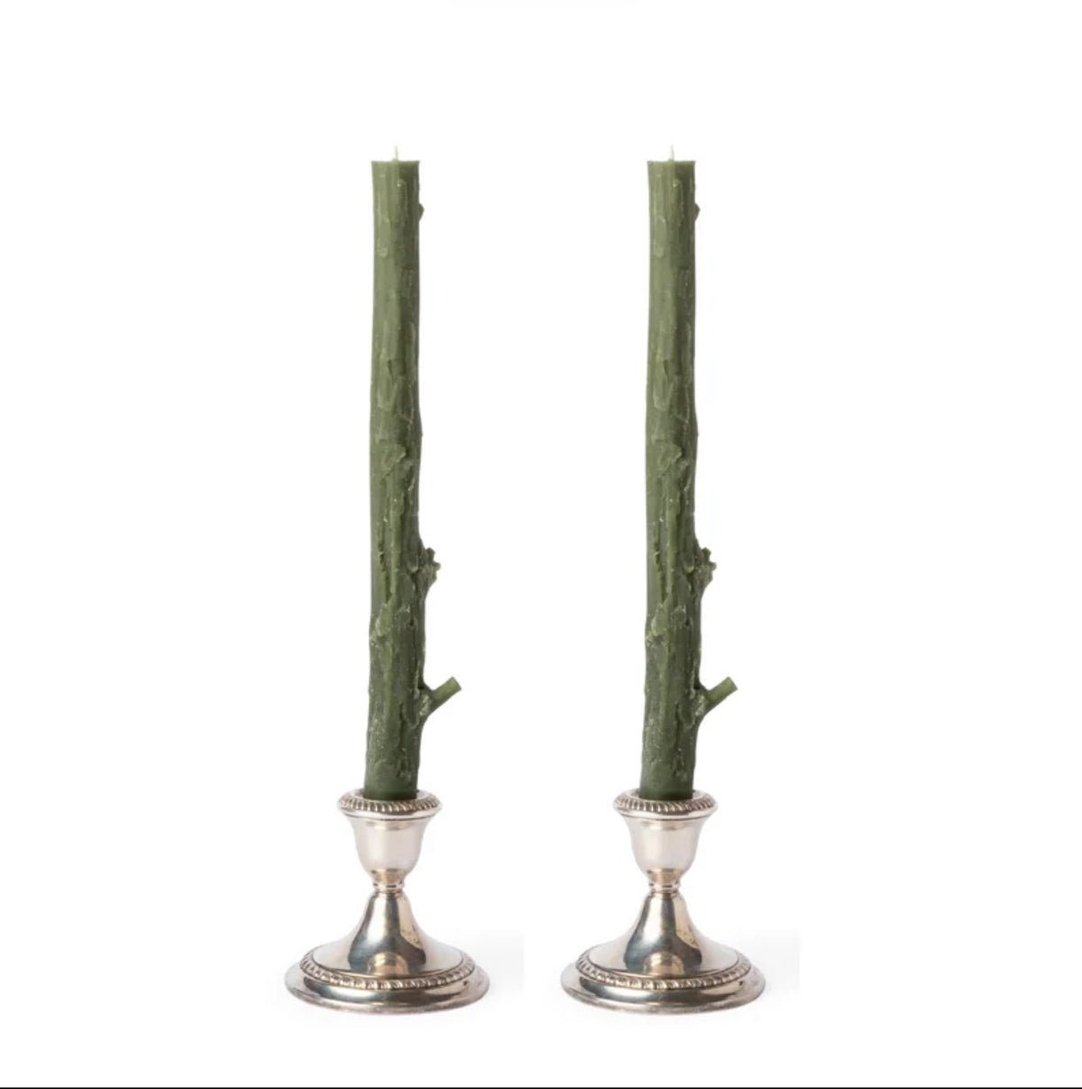 Cedar stick candles - pair