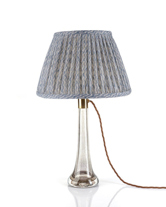 Light Blue Popple Round Lampshade