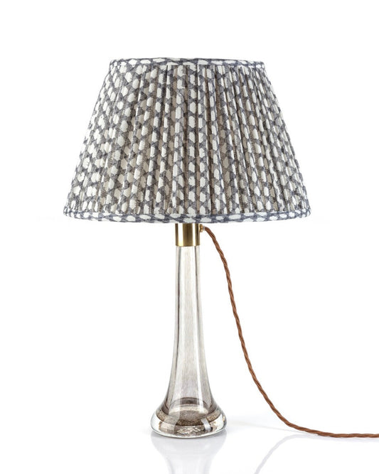 Grey Wicker Round Lampshade