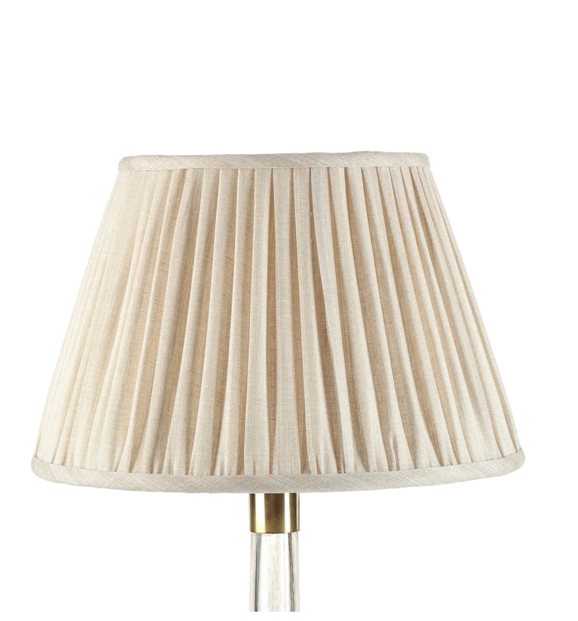 Cream Moire Round Lampshade