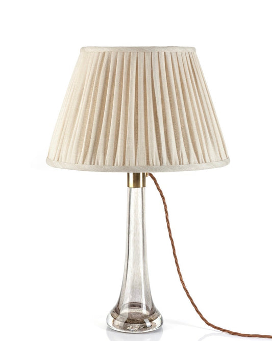 Cream Moire Round Lampshade