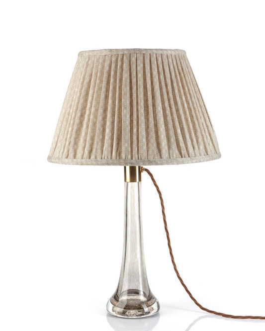 Ecru Figured Round Lampshade