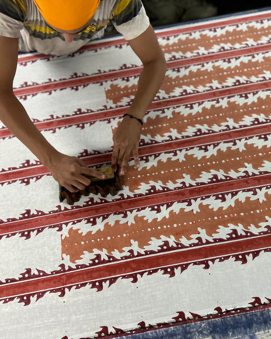 Blockprinting workshop with Olivia from Maison Venu