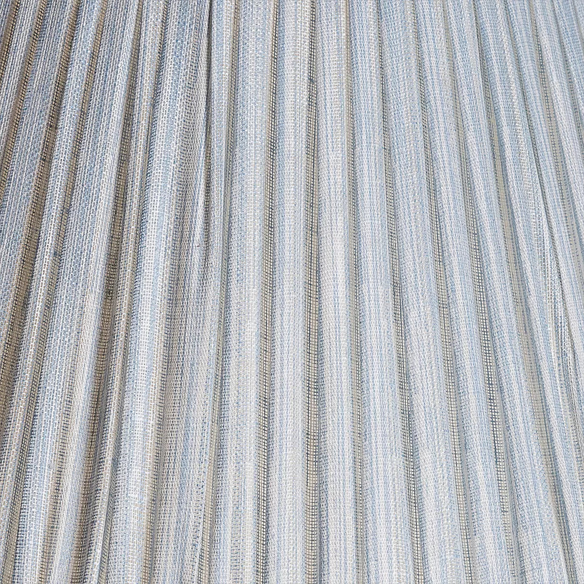 Light Blue Strie Round Lampshade