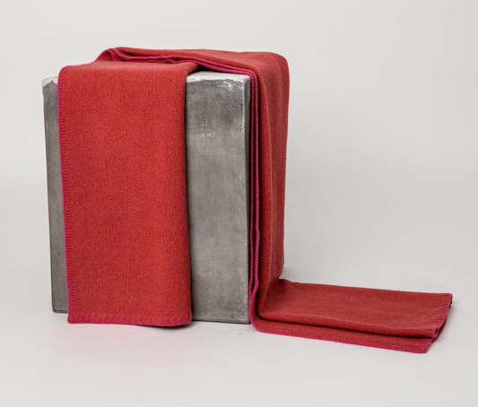 Bird's Eye Knit Cashmere Throw