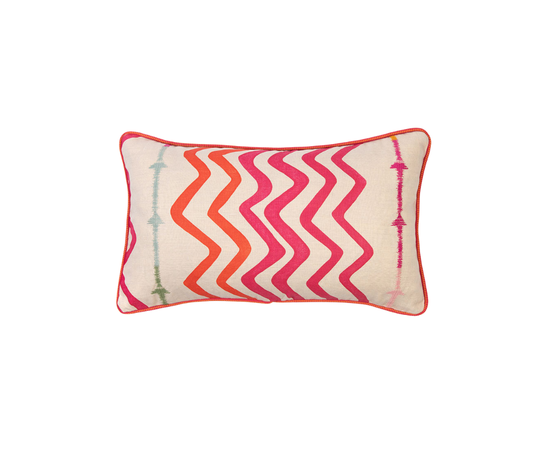 Rick Rack Hot Pink Cushion