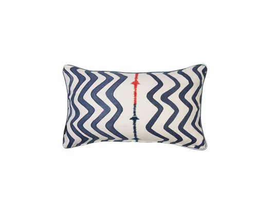 Rick Rack Indigo Cushion