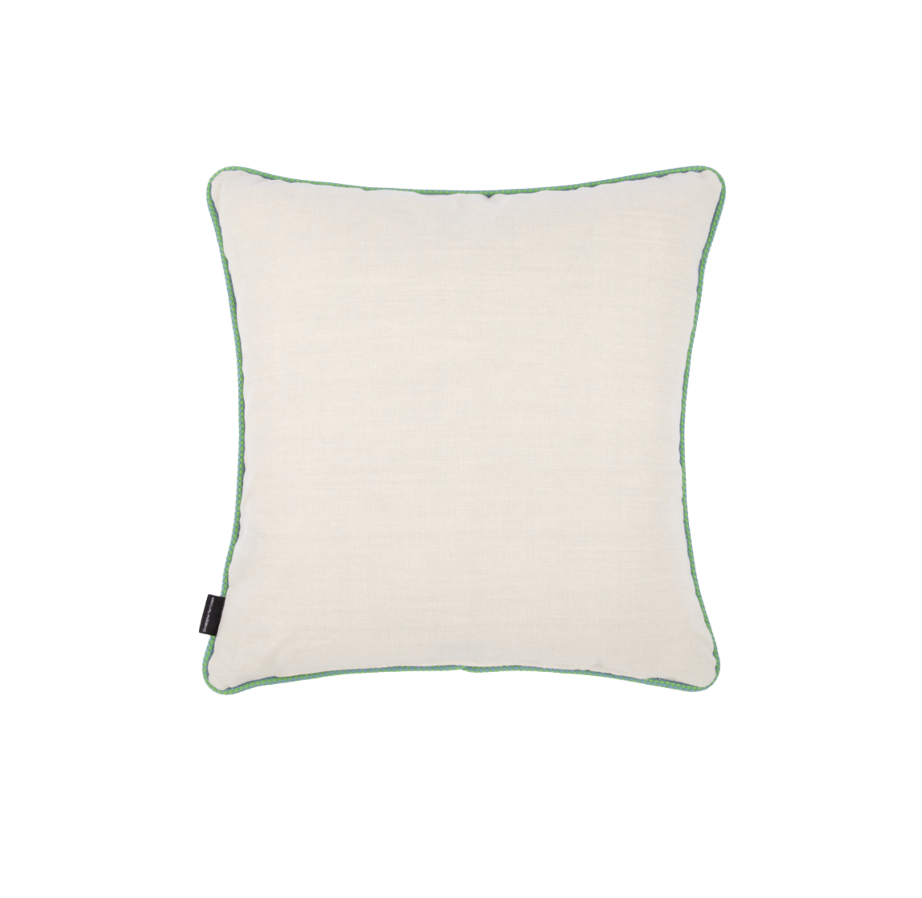 Carnival Embroidered Cushion Green Twenty Four