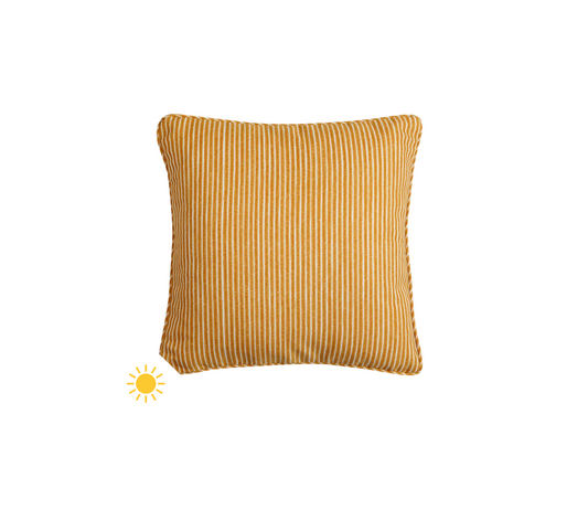 Yellow Poulton Stripe Outdoor Cushion