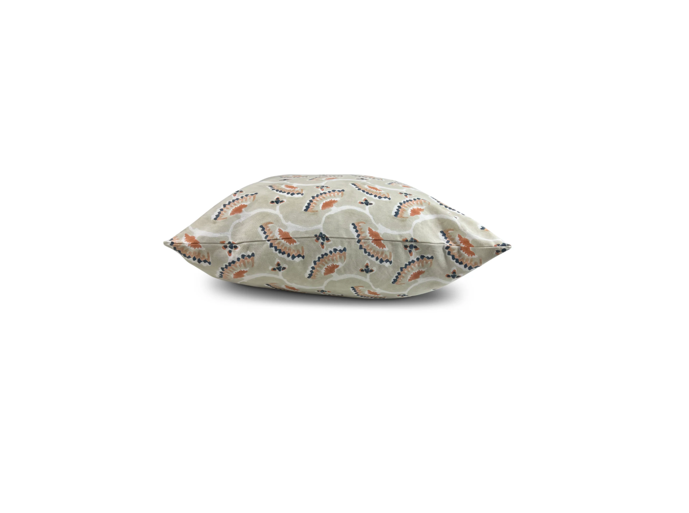 Nara Block Printed Melon Pillow