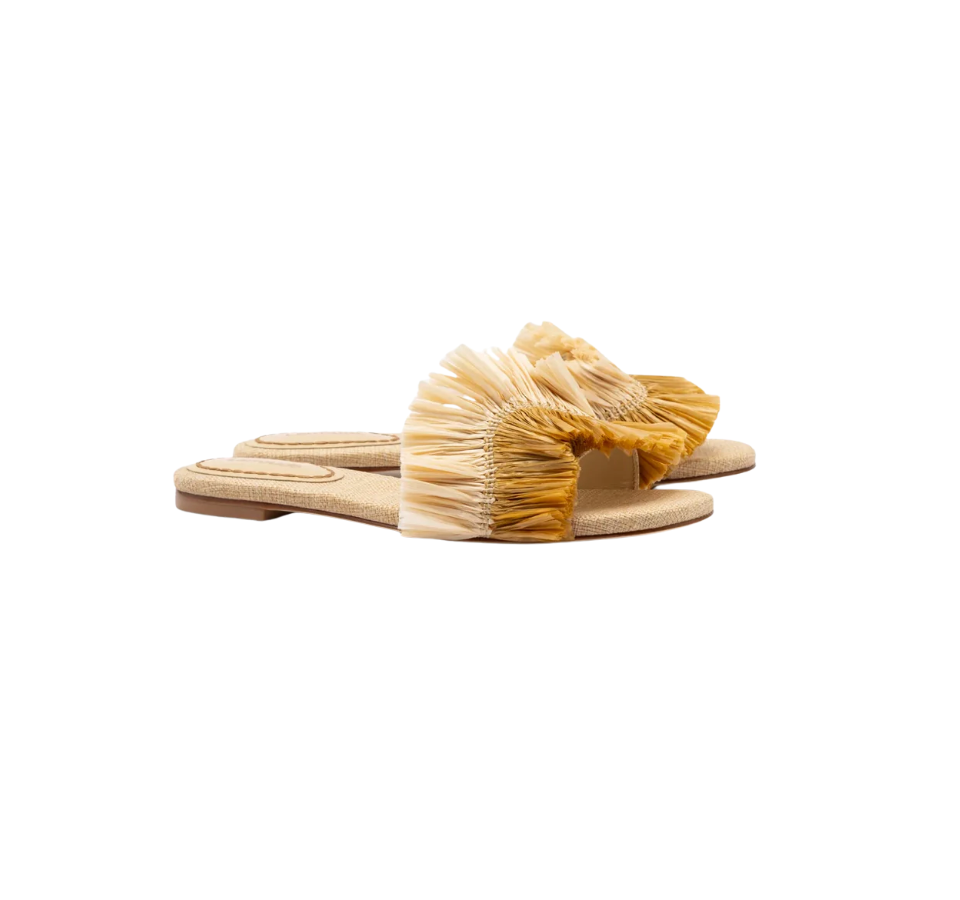 Ivy Fringe Flat Raffia