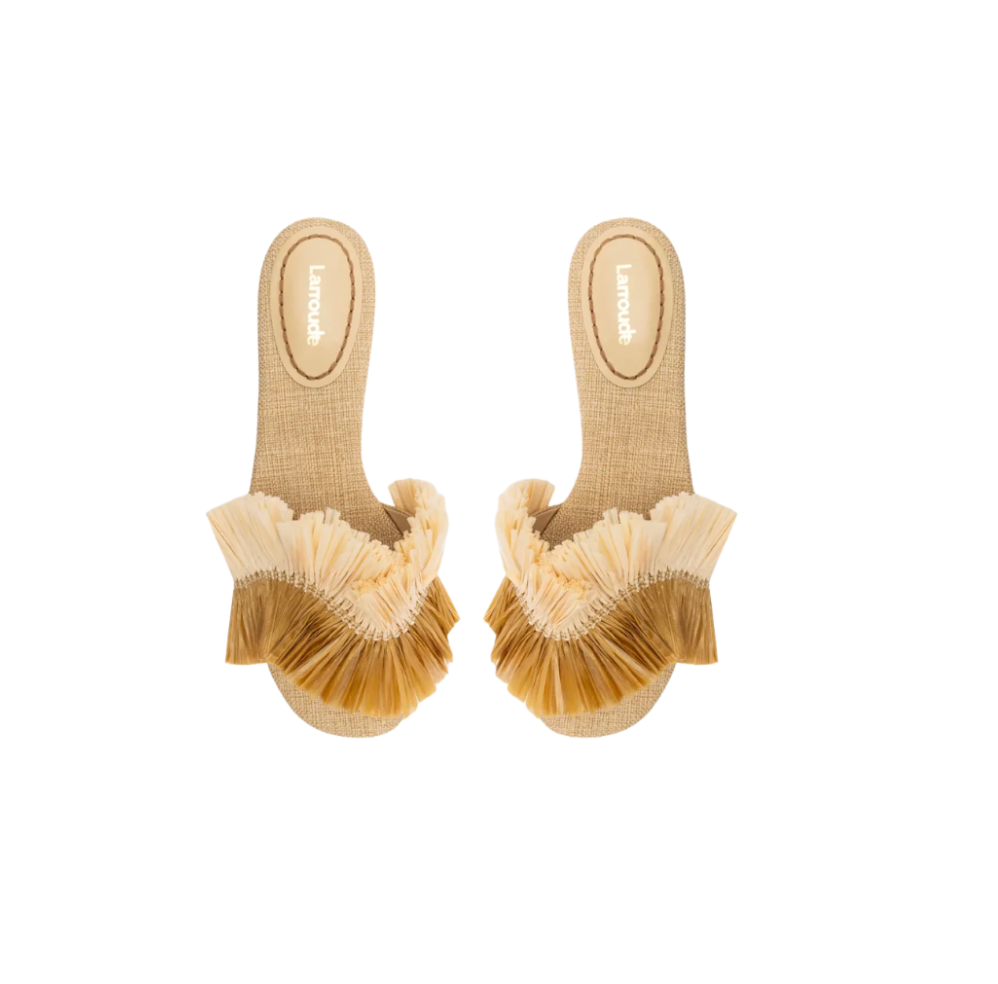 Ivy Fringe Flat Raffia