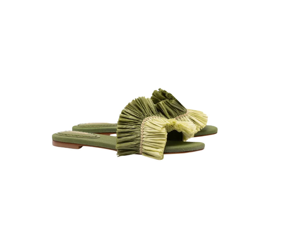 Ivy Fringe Flat Raffia
