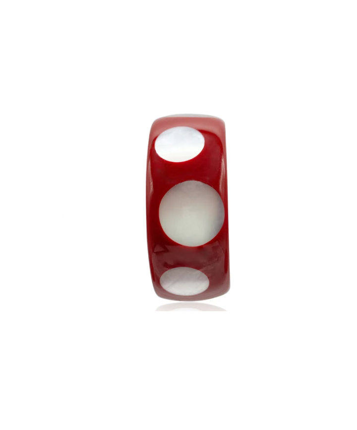 Mother of Peal Deco-Style Spotted Bracelet