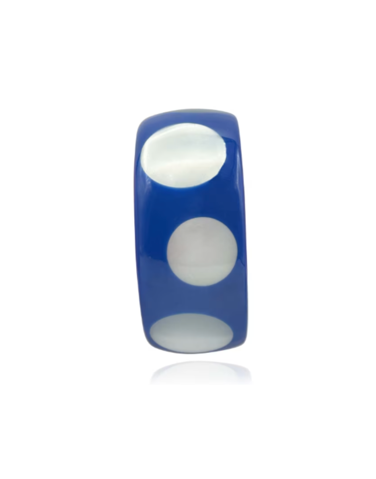 Mother of Peal Deco-Style Spotted Bracelet