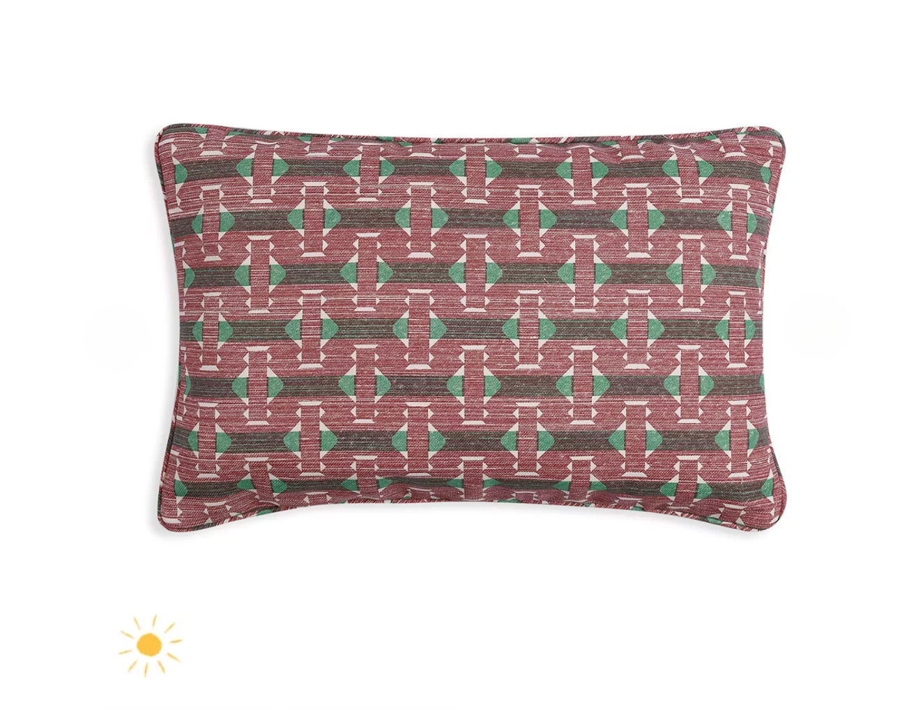 Red Sicily Pillow Outdoor