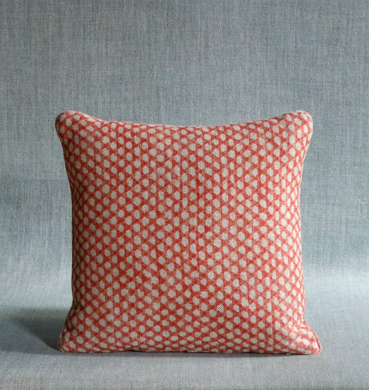 Red Wicker Pillow