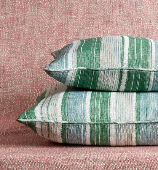 Green and Blue Carskiey Pillow