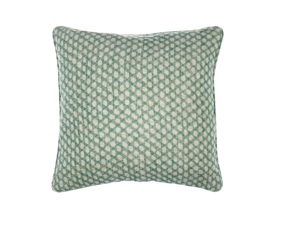 Green Wicker Pillow