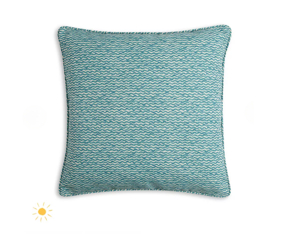 Teal Popple Pillow Outdoor