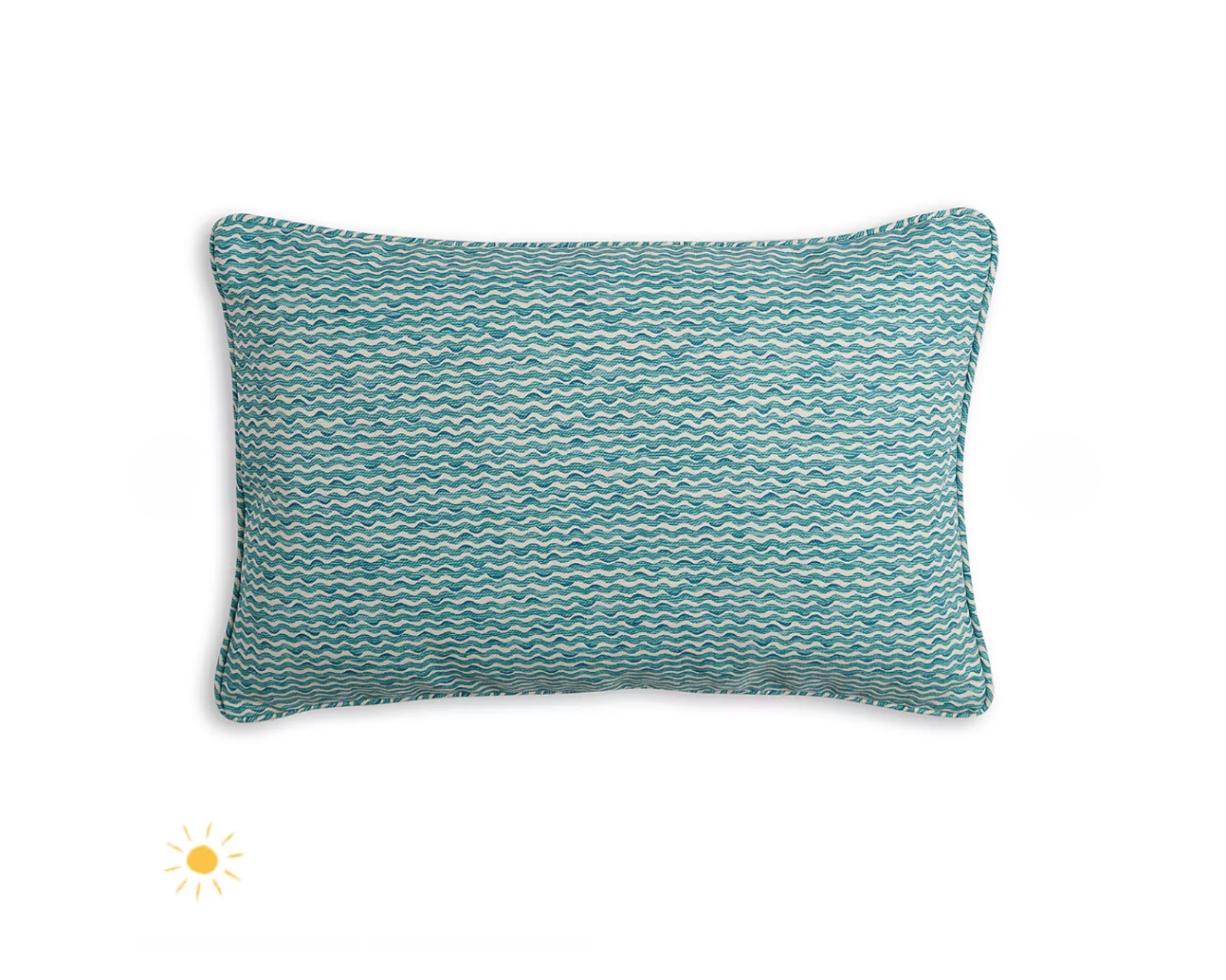 Teal Popple Pillow Outdoor