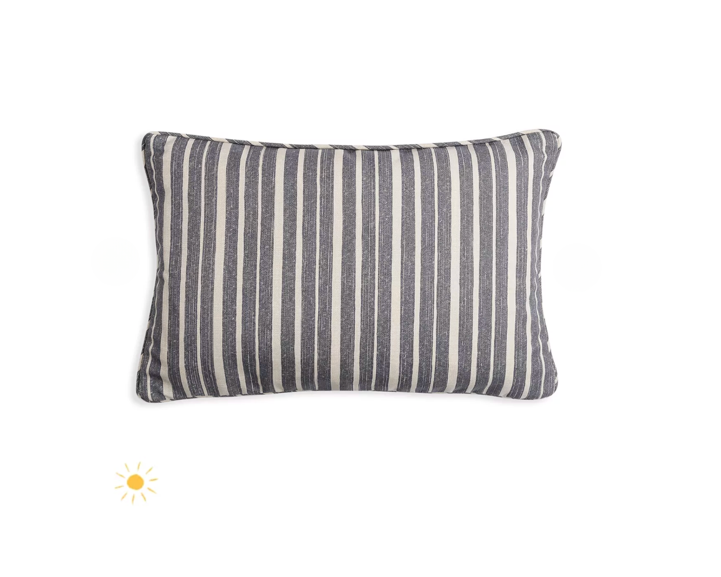 Neutral York Stripe Pillow Outdoor