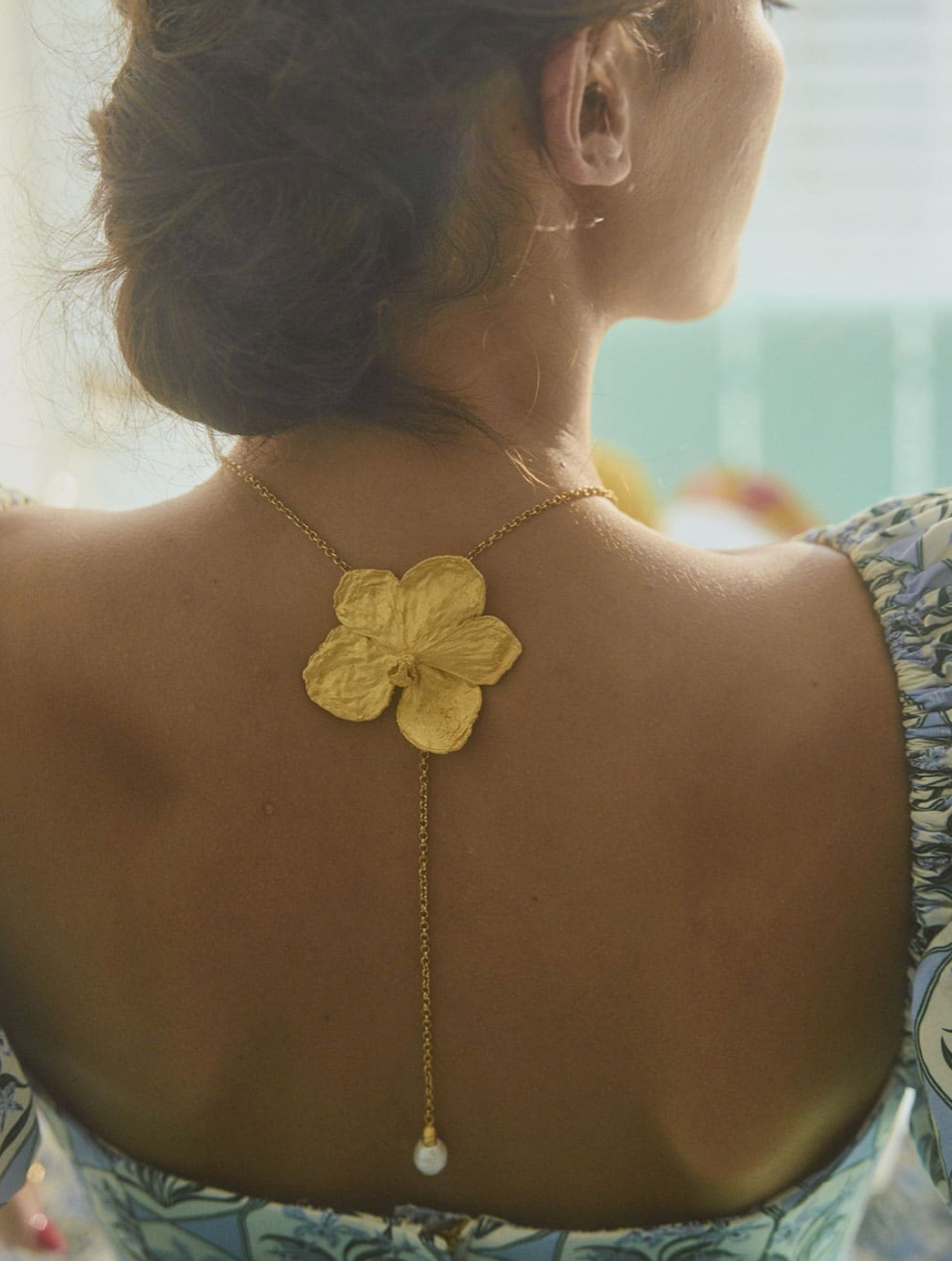 Single Orchid Necklace