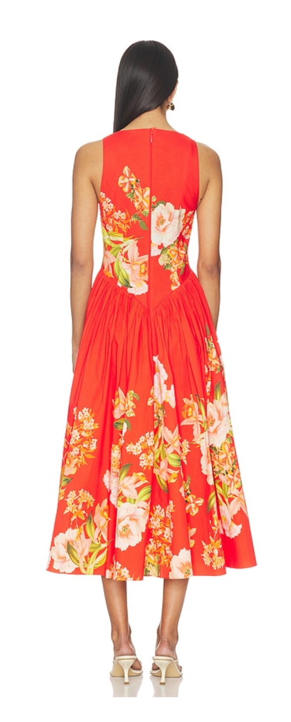 Boat Neck Midi Dress