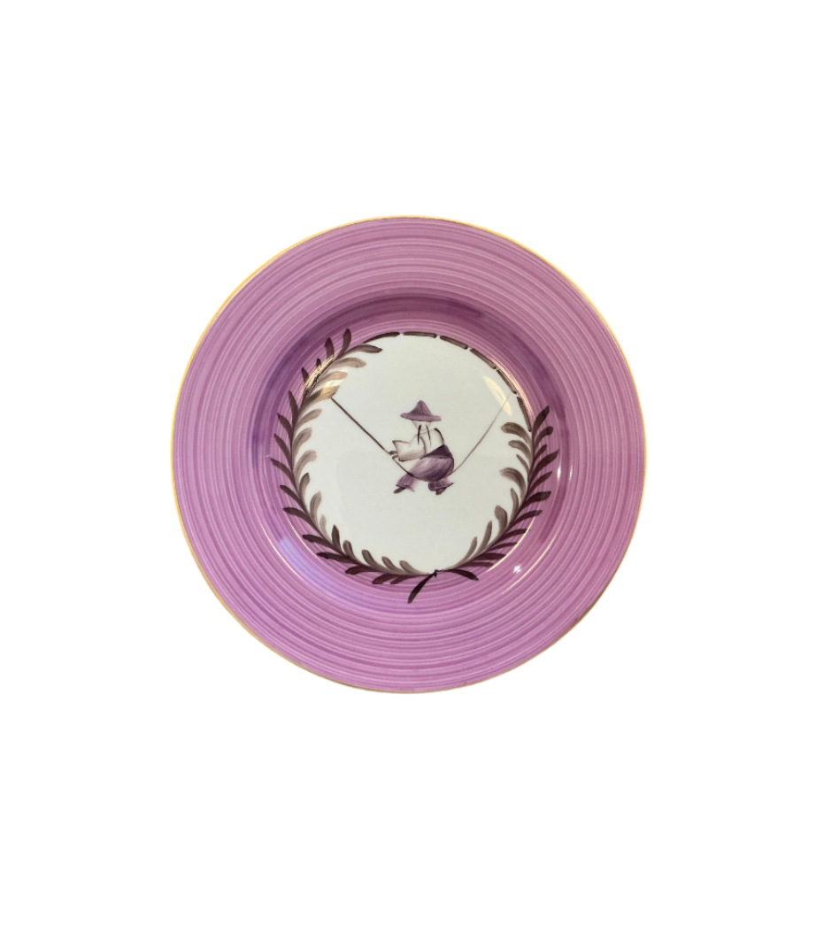 Set of Salad/Dessert Plates in Indes Galantes Pattern