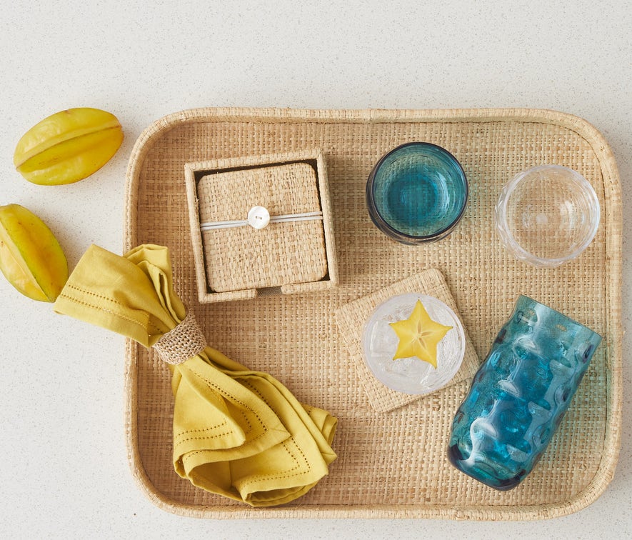 Barth Raffia Tray