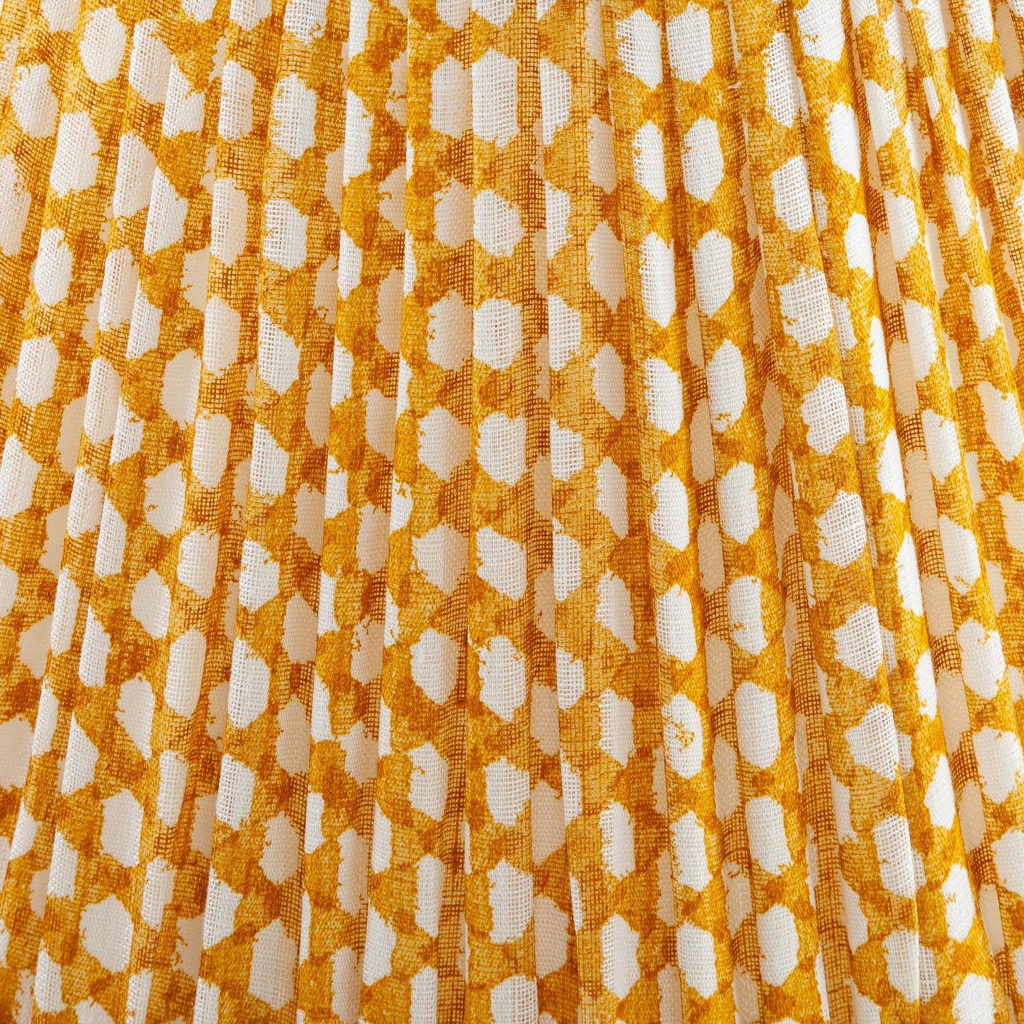 Yellow Wicker Round Lampshade